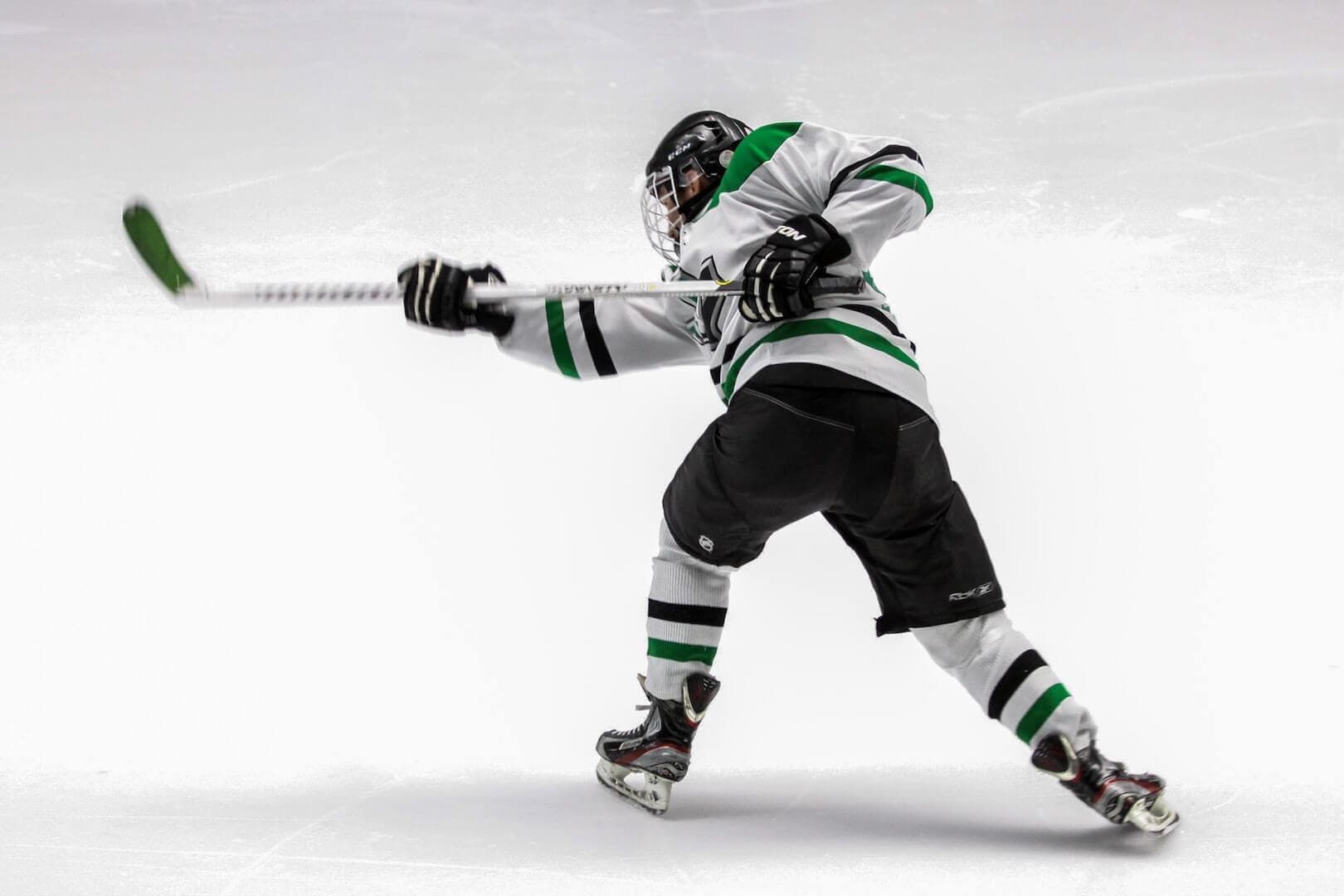 Youth Player Hockey Shot